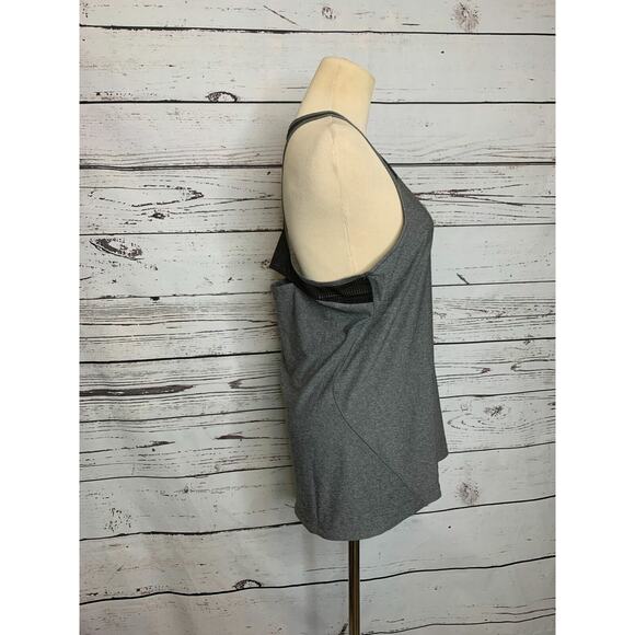 Adidas gray racer back tank top size large - Picture 5 of 8